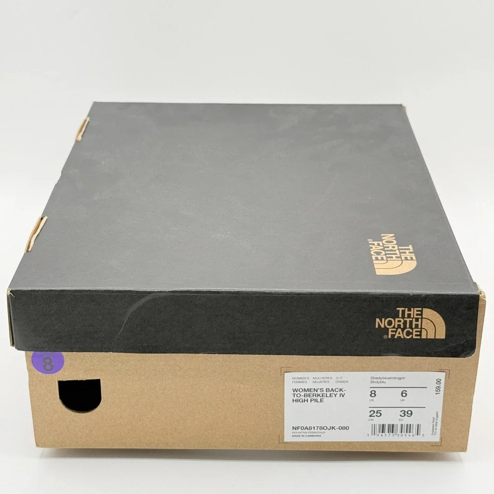 The North Face Womens Back To Berkeley IV High Pile Boot Size 8 Blue NEW
